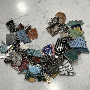 Sterling Silver charm bracelet from the 50’s and 60’s